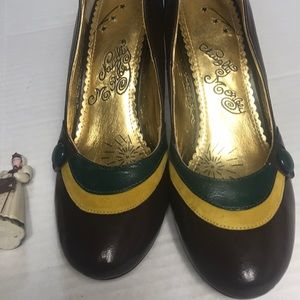 Naughty Monkey button heels